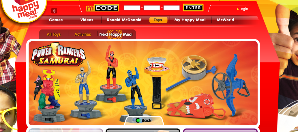 Power Rangers Samurai Toys McDonalds Morphin Legacy