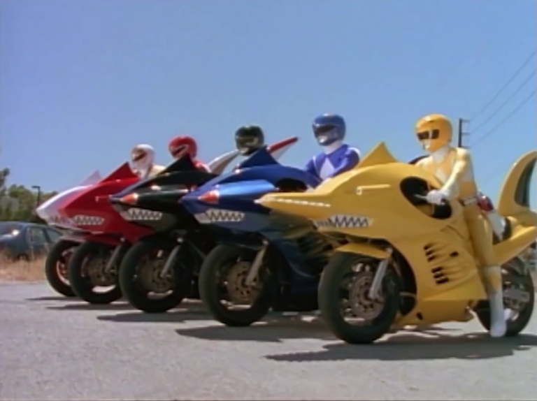 mighty morphin power rangers motorcycle