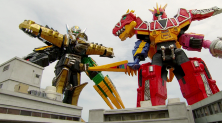 Dino Charge Megazord (Tri-Stego Formation) And Ptera Charge Megazord ...