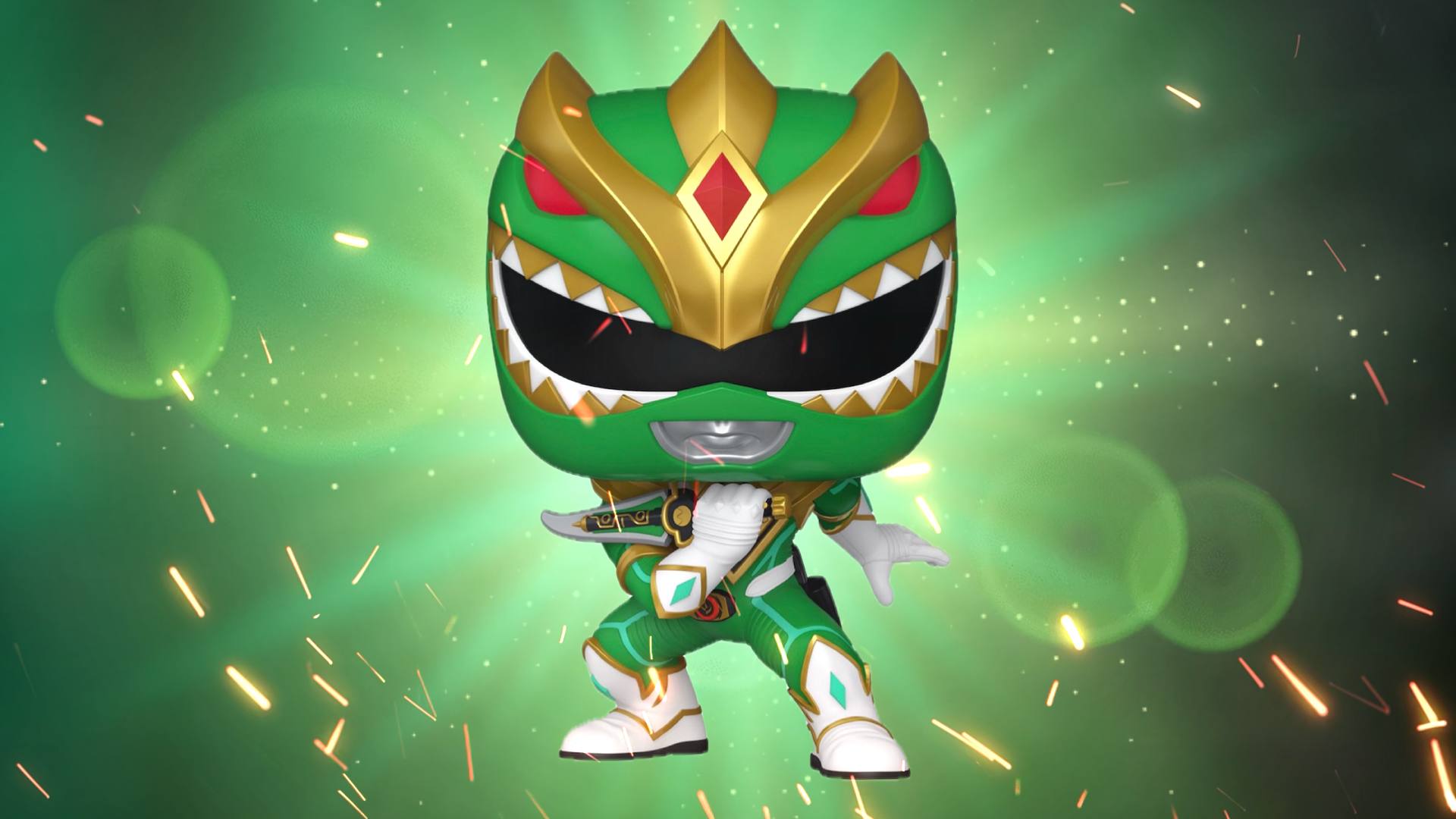 Maschera Mezza Mascherina Funko Pop! Green Ranger - Mighty Morphin Power Rangers, 40 Cm